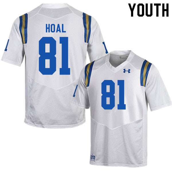 Youth #81 Kayden Hoal UCLA Bruins College Football Jerseys Sale-White - Click Image to Close